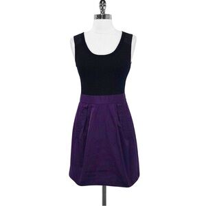 Theory Dristi Dress, Black/Purple, Size 0